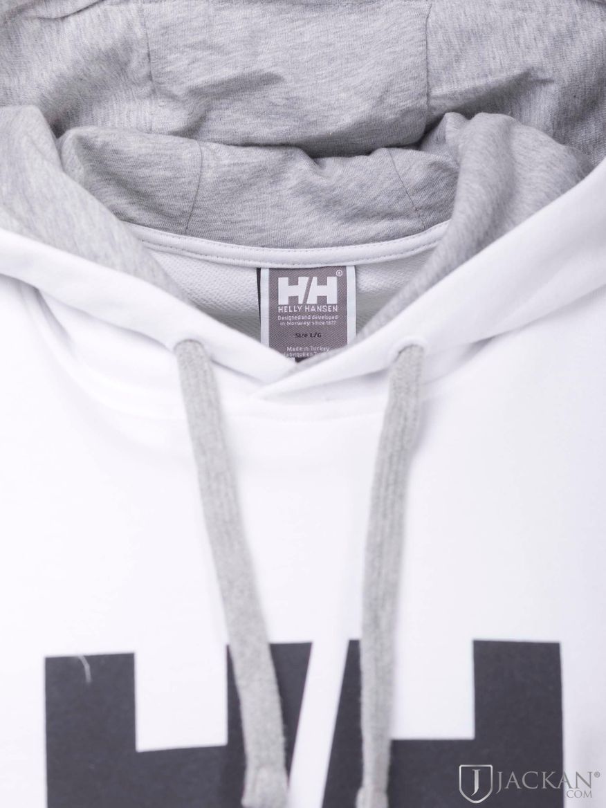 HH Logo Hoodie i vit från Helly Hansen | Jackan.com