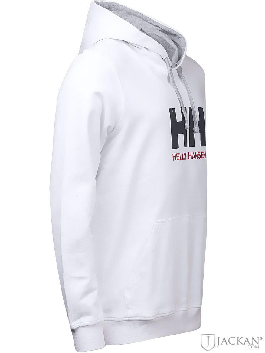 HH Logo Hoodie i vit från Helly Hansen | Jackan.com
