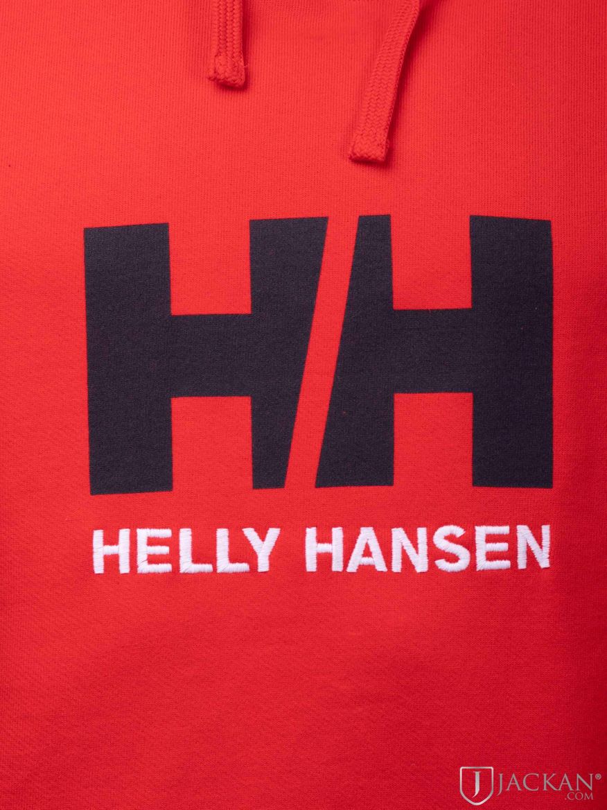 HH Logo Hoodie in rot von Helly Hansen | Jackan.com