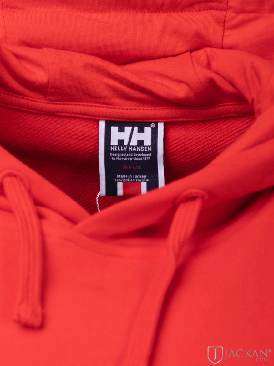 HH Logo Hoodie i röd från Helly Hansen | Jackan.com