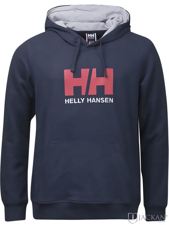HH Logo Hoodie i blå från Helly Hansen | Jackan.com
