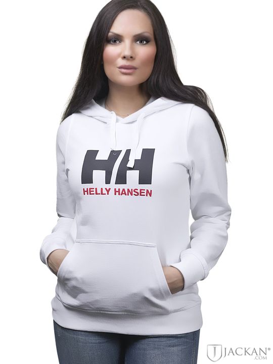 W HH Logo Hoodie in weiß von Helly Hansen | Jackan.com