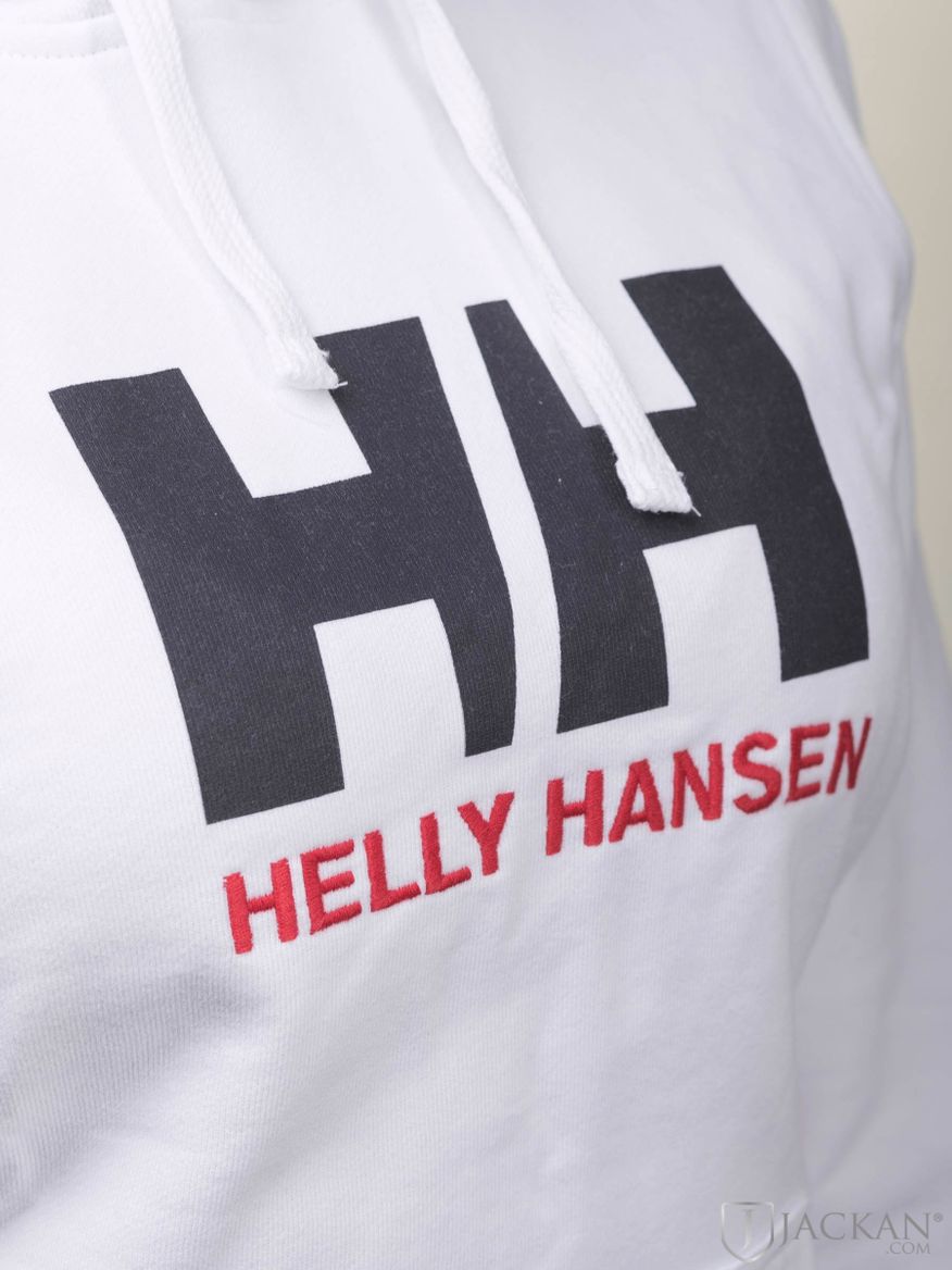 W HH Logo Hoodie i vit från Helly Hansen | Jackan.com