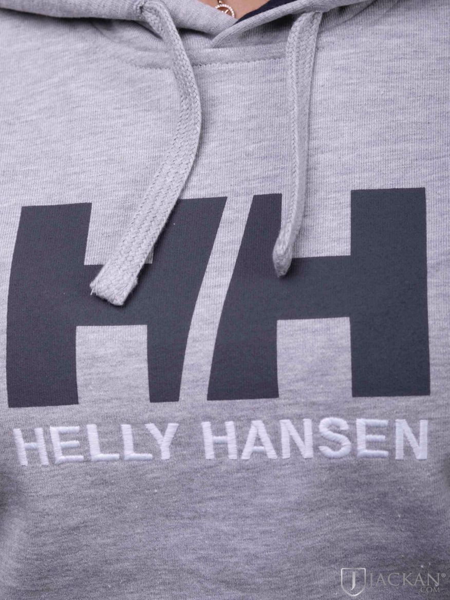 W HH Logo Hoodie i grå från Helly Hansen | Jackan.com