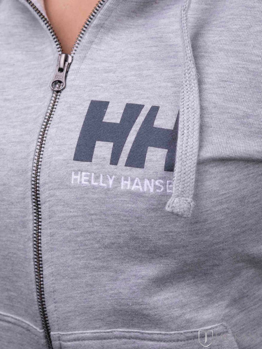W HH Logo Full Zip i grå från Helly Hansen | Jackan.com