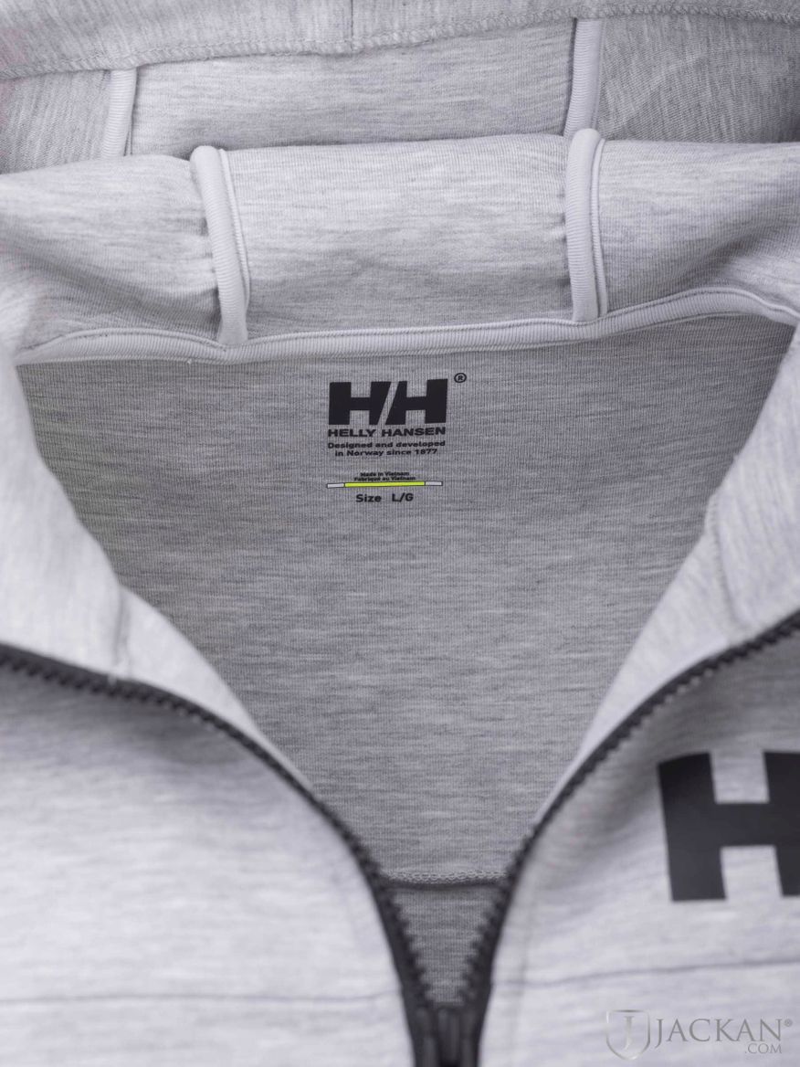HP Ocean FZ Hoodie i grått från Helly Hansen | Jackan.com