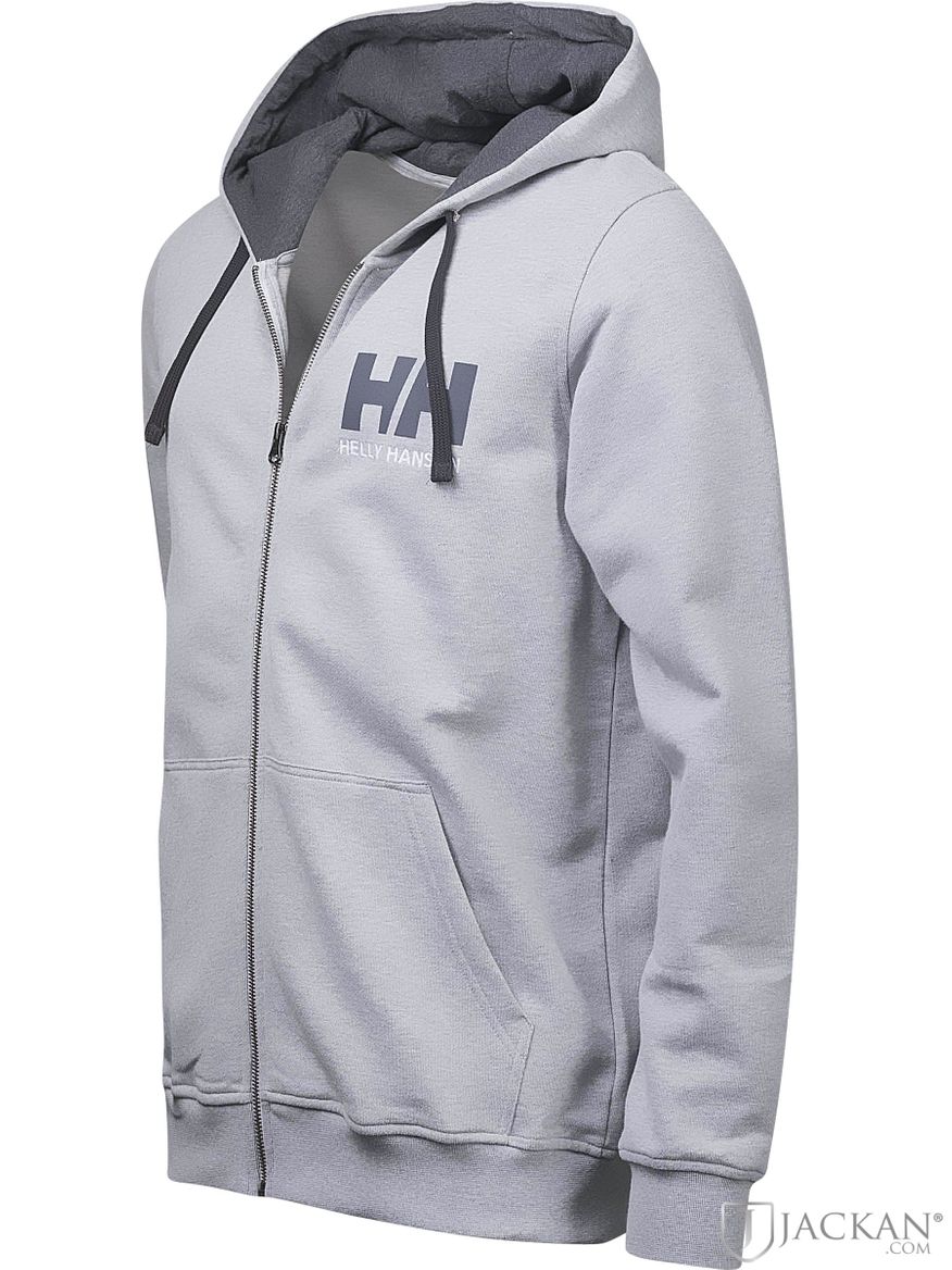HH Logo Full Zip i grå från Helly Hansen | Jackan.com