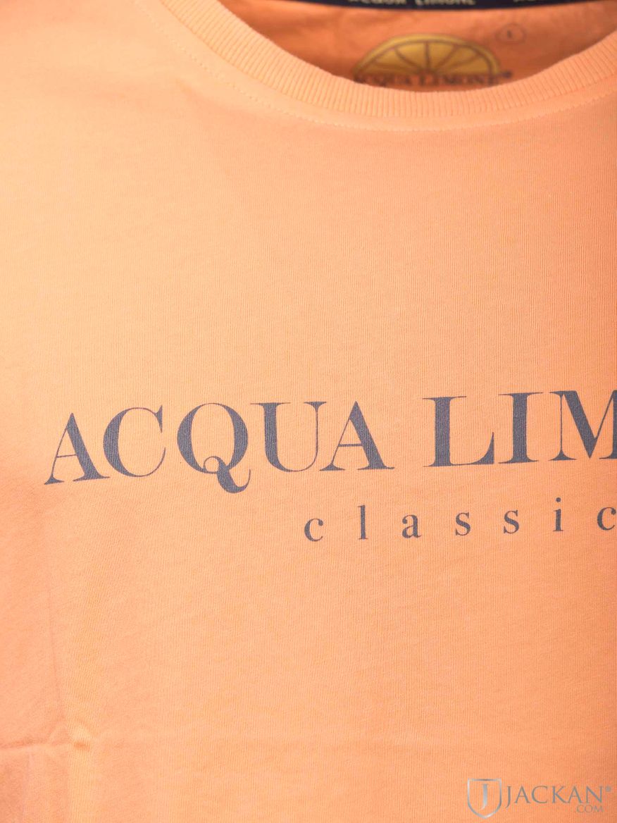 College T-Shirt i orange från Acqua Limone | Jackan.com