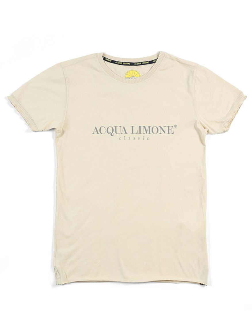 Classic T-shirt i Beige från Acqua Limone | Jackan.com