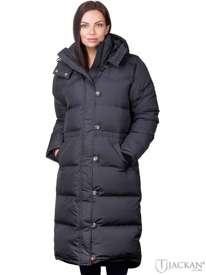 Alexandra Long Down Jacket in Schwarz von Boomerang Jackan