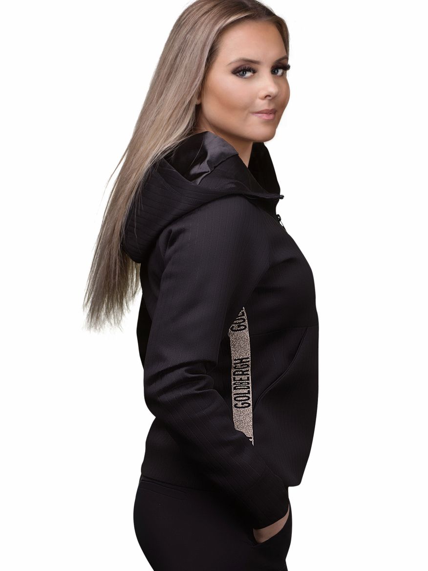 Ufita hooded jacket in schwarz von Goldbergh | Jackan.com