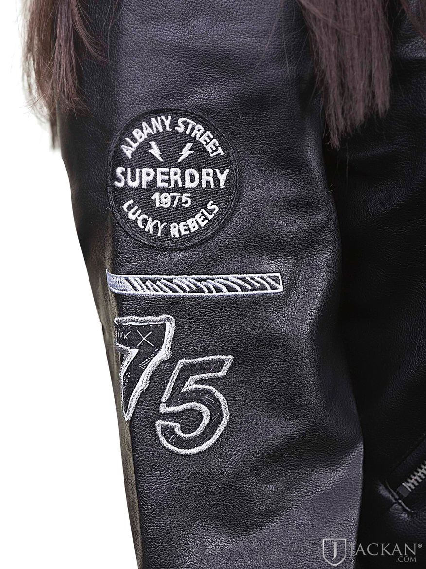 Riot Biker i svart från SuperDry | Jackan.com