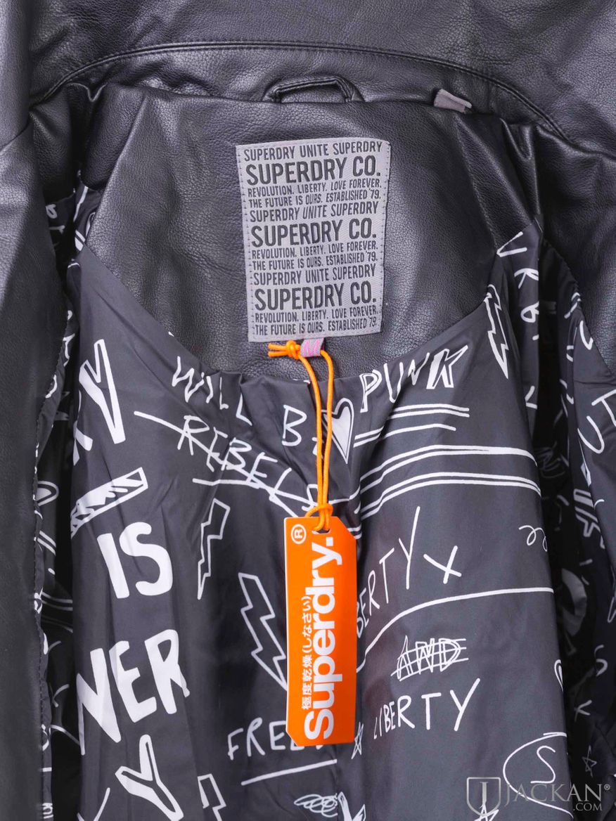 Riot Biker i svart från SuperDry | Jackan.com