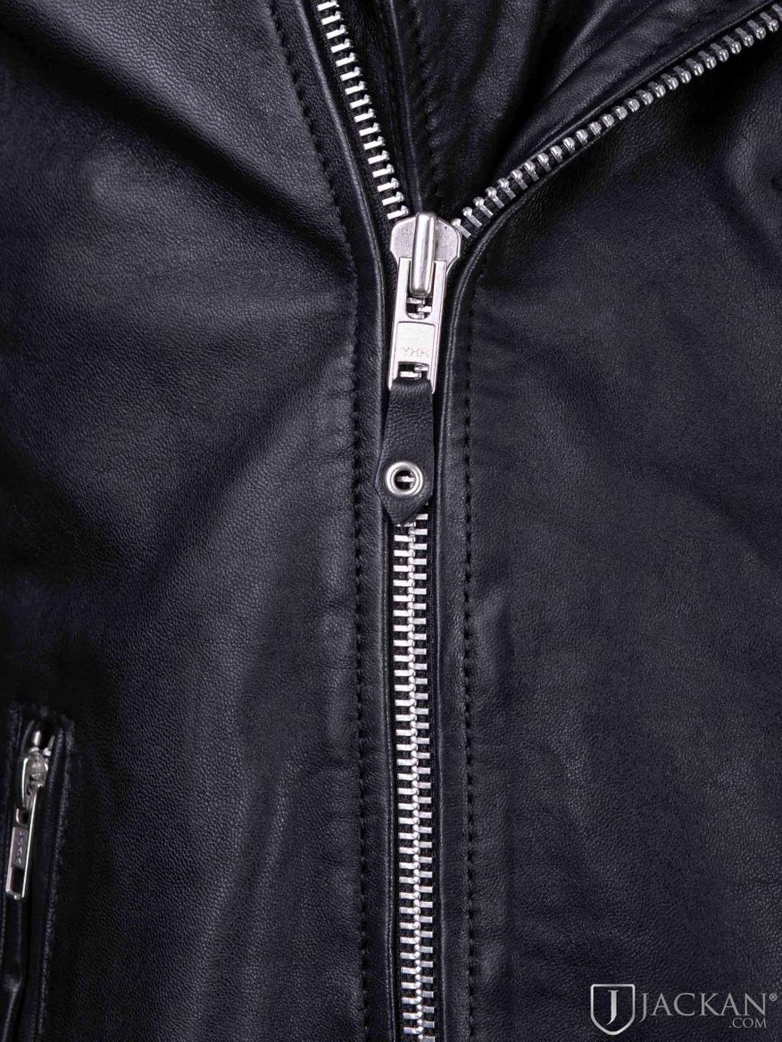 Brice Belted Leather Jacket i schwarz von Jofama | Jackan.de