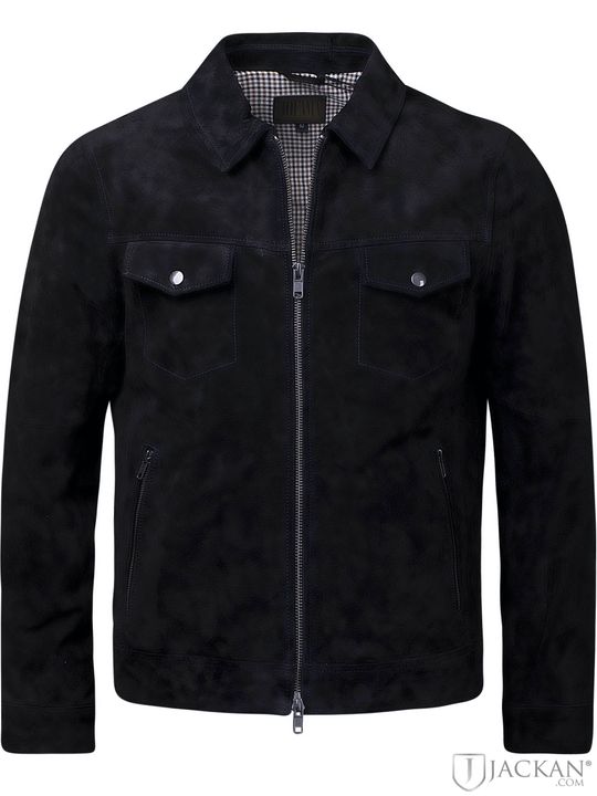 Ben Suede Shirt jacket in schwarz von Jofama | Jackan.com