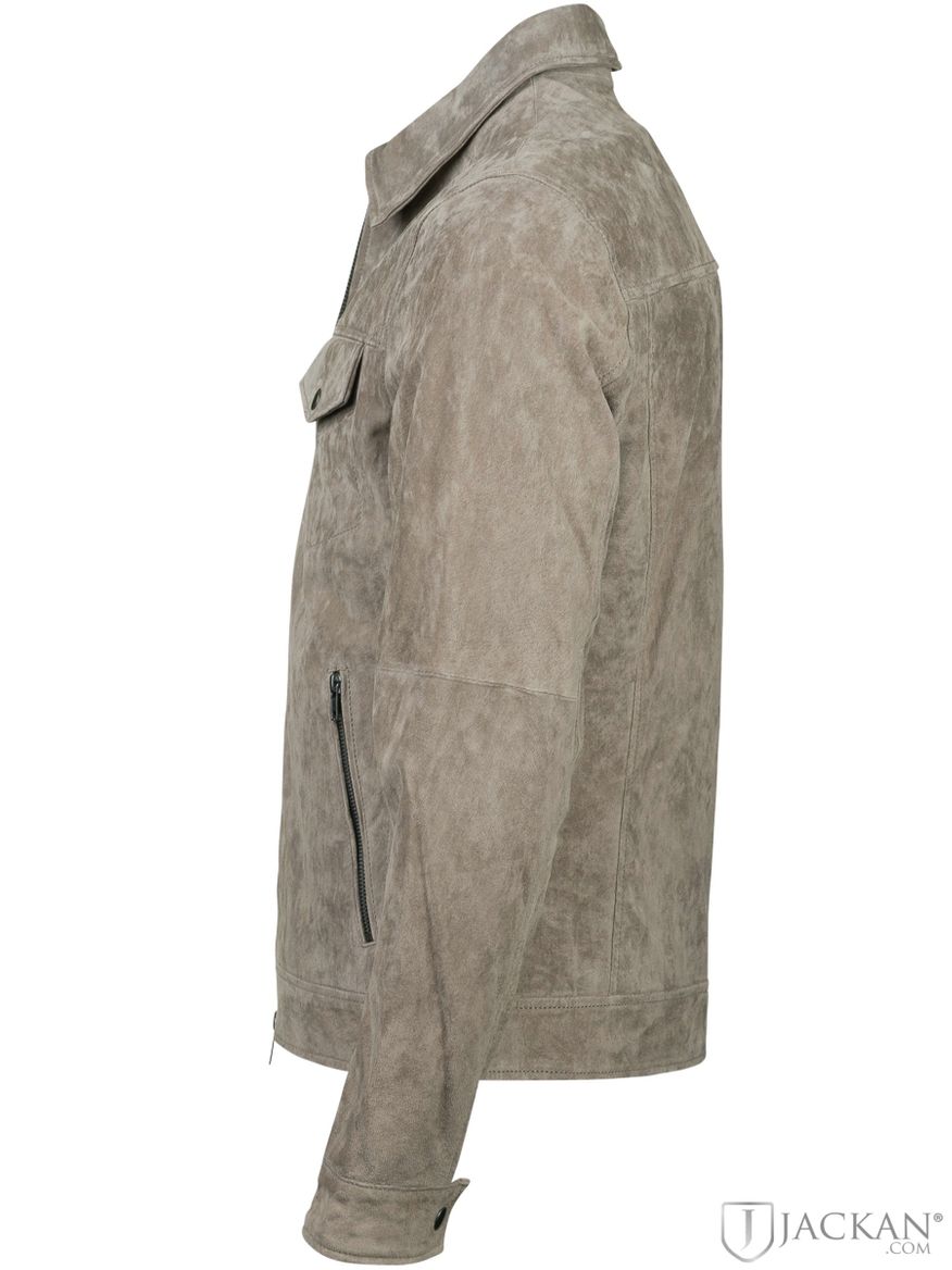 Ben Suede Shirt jacket in khaki von Jofama | Jackan.com