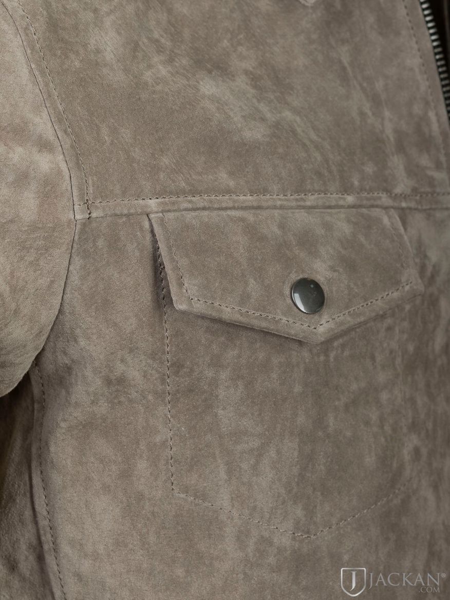 Ben Suede Shirt jacket in khaki von Jofama | Jackan.com