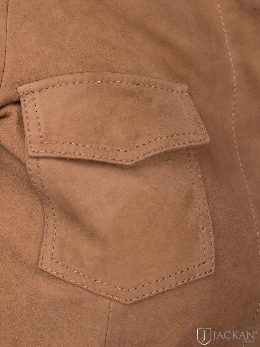 Jane Suede Shirt Dress jacket i brun från Jofama | Jackan.com