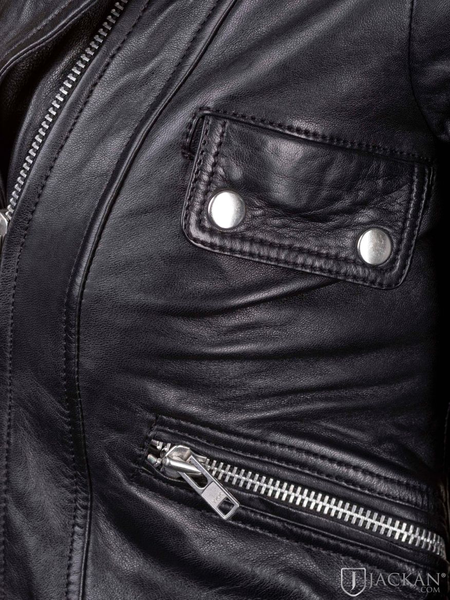 Kaley Leather Biker i svart från Jofama | Jackan.com