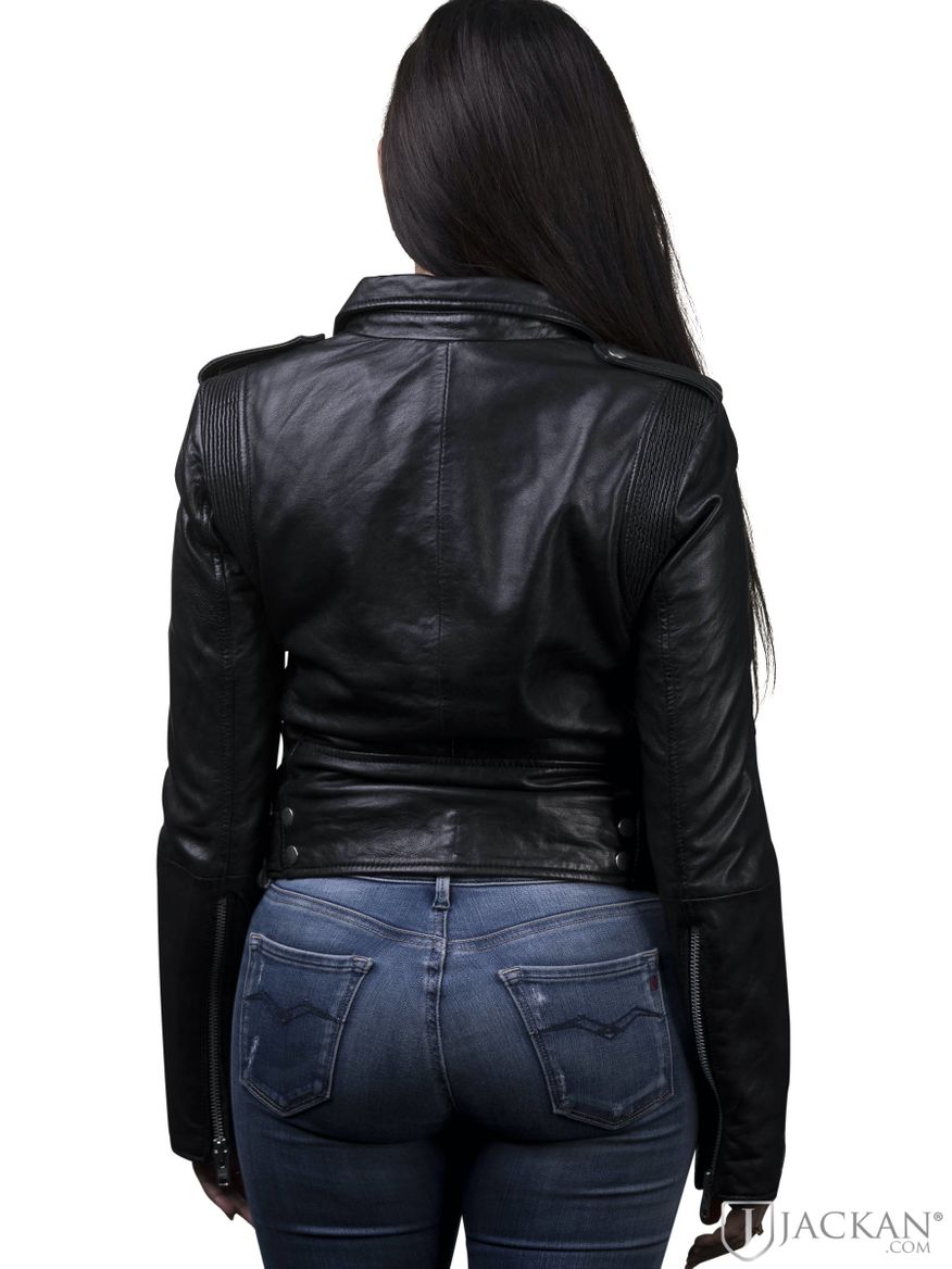 Rachel Leather Biker i svart från Jofama | Jackan.com