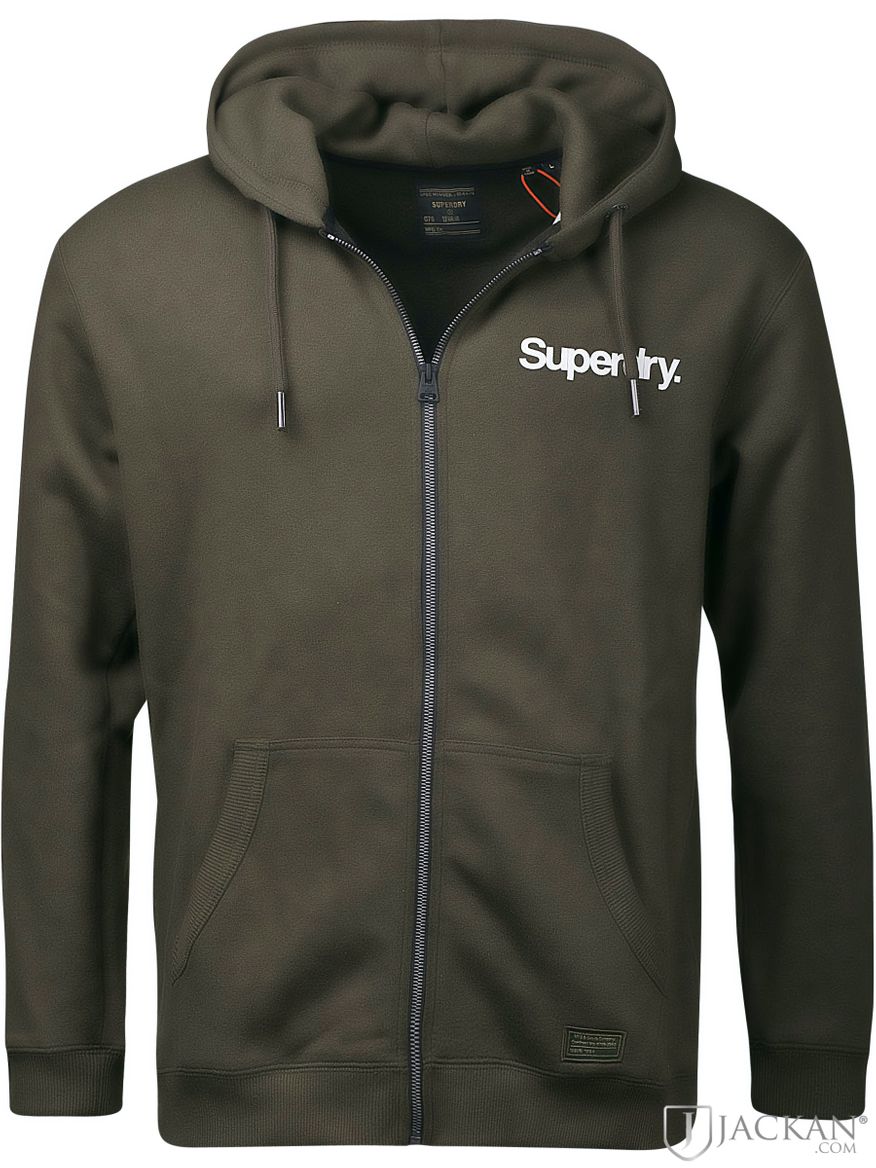 Military Graphic Zip Hood in grün von Superdry | Jackan.com