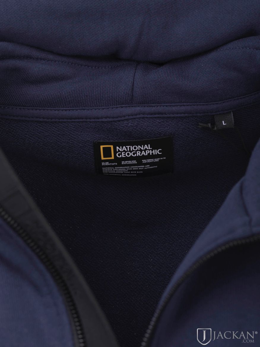 Zip Hood i blått från National Geographic | Jackan.com