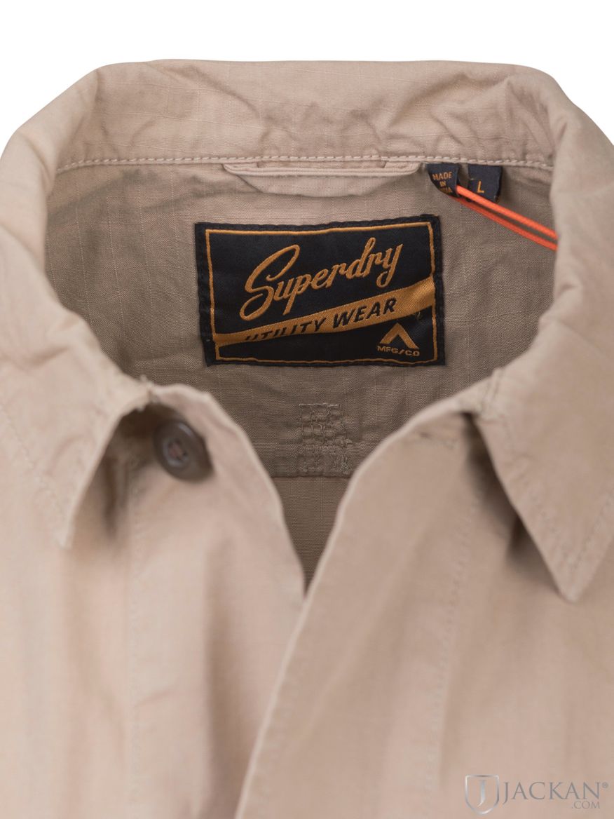 Vintage Combat Overshirt in beige von Superdry | Jackan.com