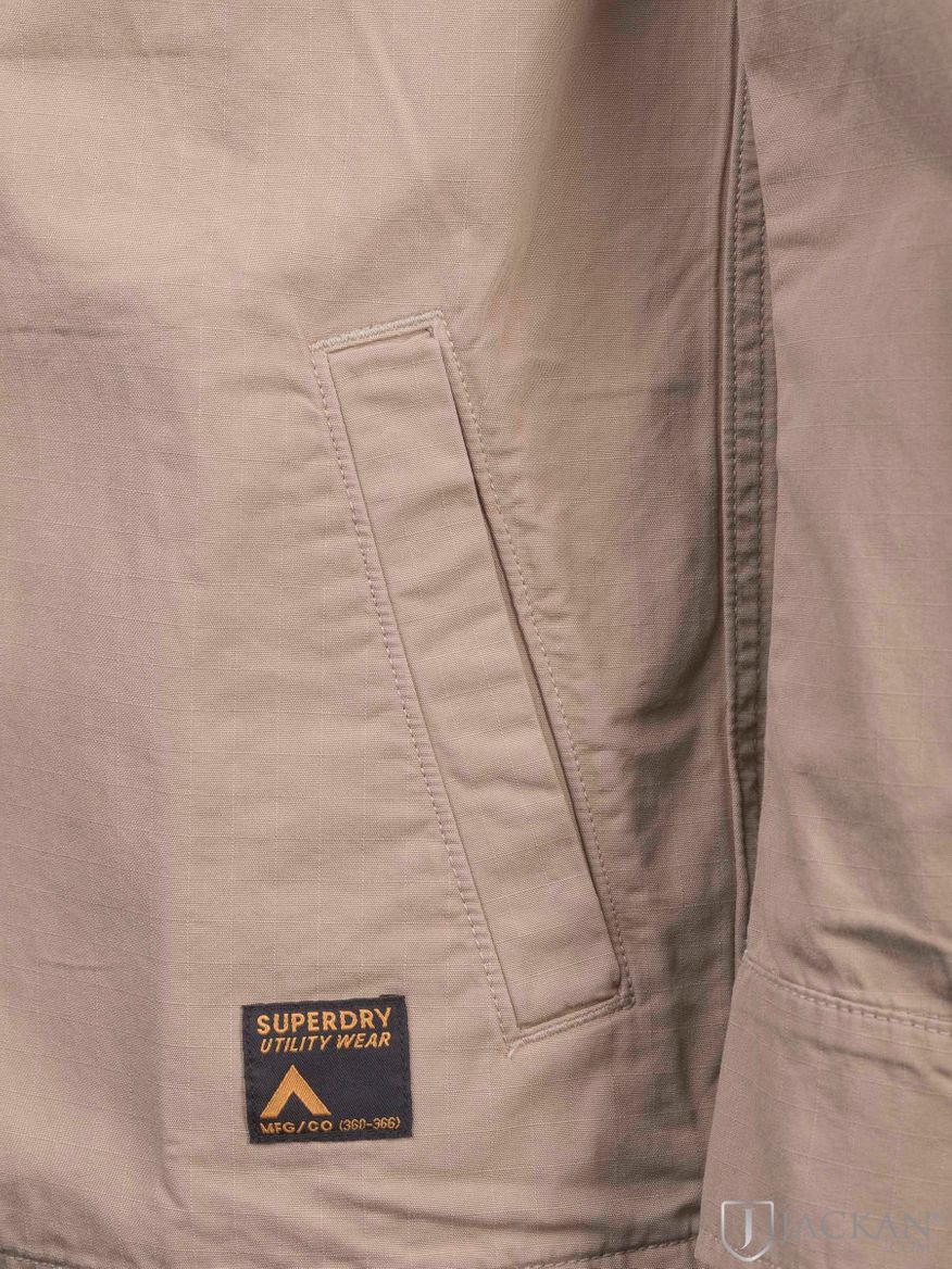 Vintage Combat Overshirt in beige von Superdry | Jackan.com