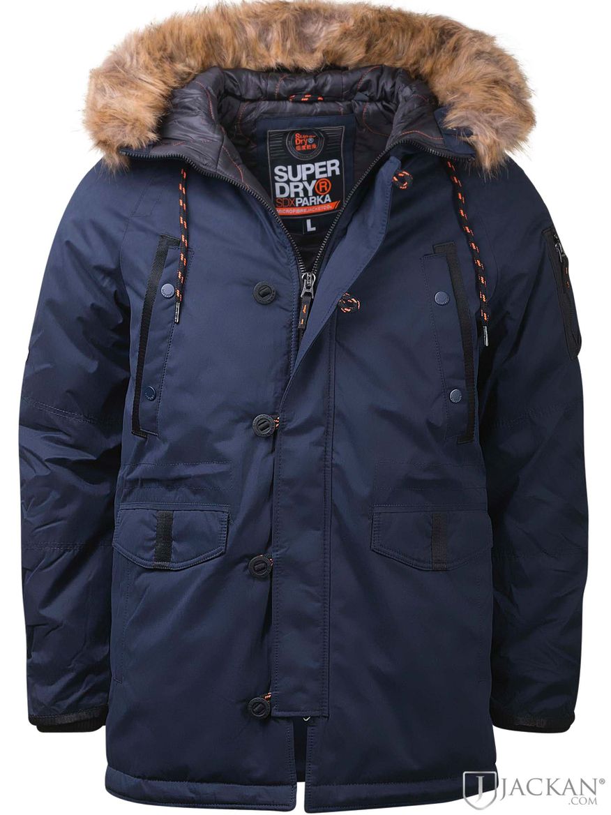 Sdx Parka i blå från Superdry | Jackan.com