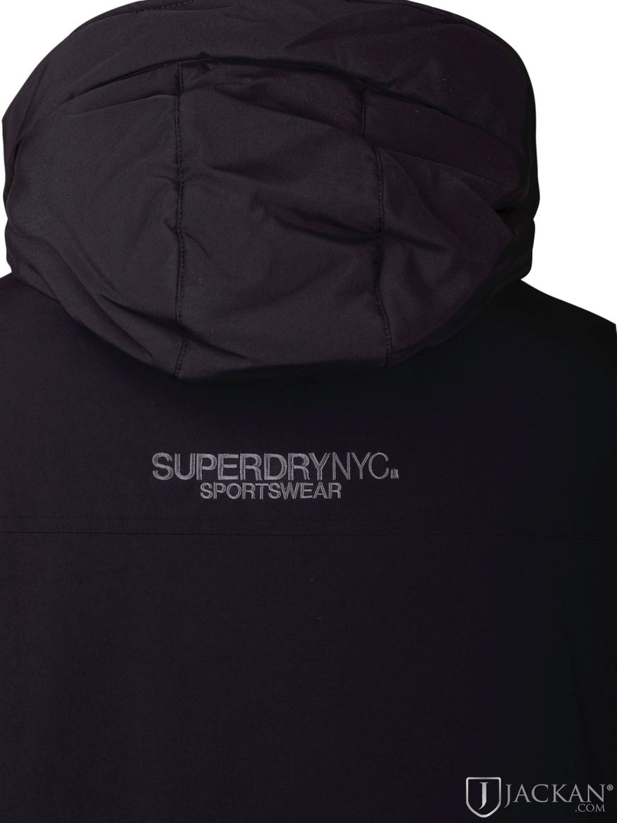 City Padded Parka Jacket in schwarz von Superdry | Jackan.de