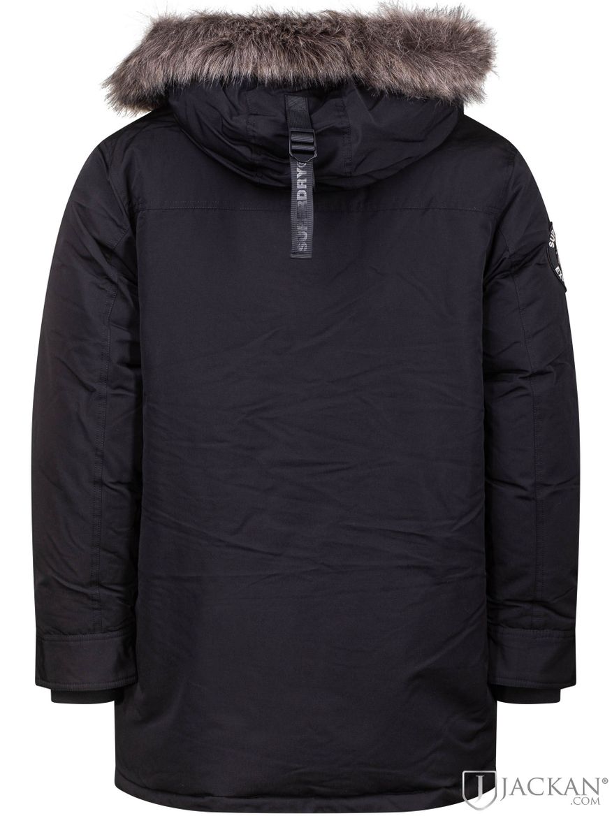 Everest Faux Fur Parka Jkt in Schwarz von Superdry Jackan
