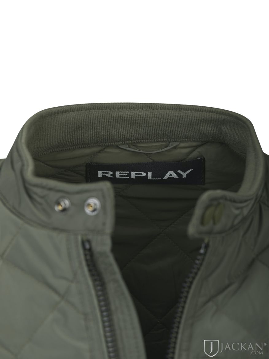 Replay nylon quilt in grün von Replay | Jackan.com