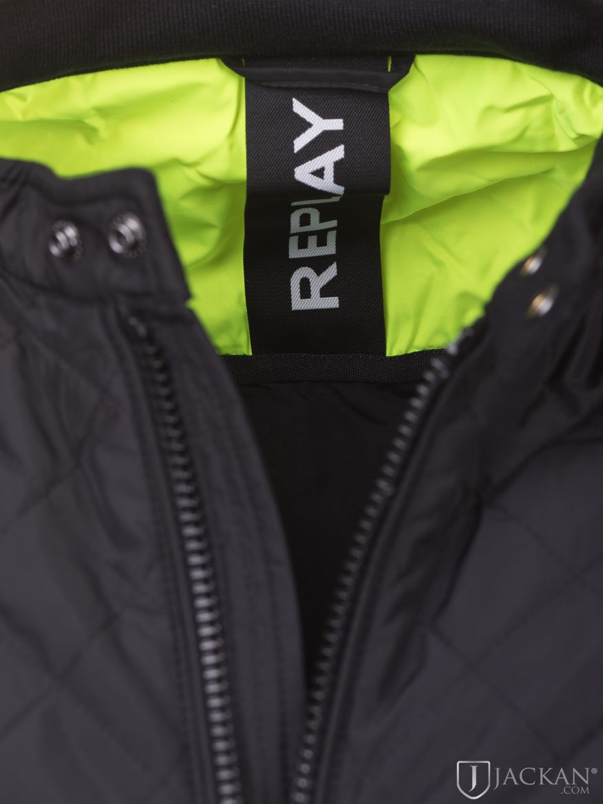 Jacket Recycled Poly Twill in schwarz von Replay | Jackan.com