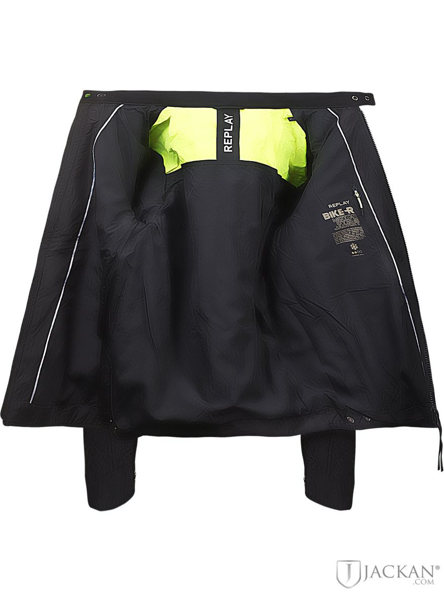 Jacket Recycled Poly Twill i svart från Replay | Jackan.com