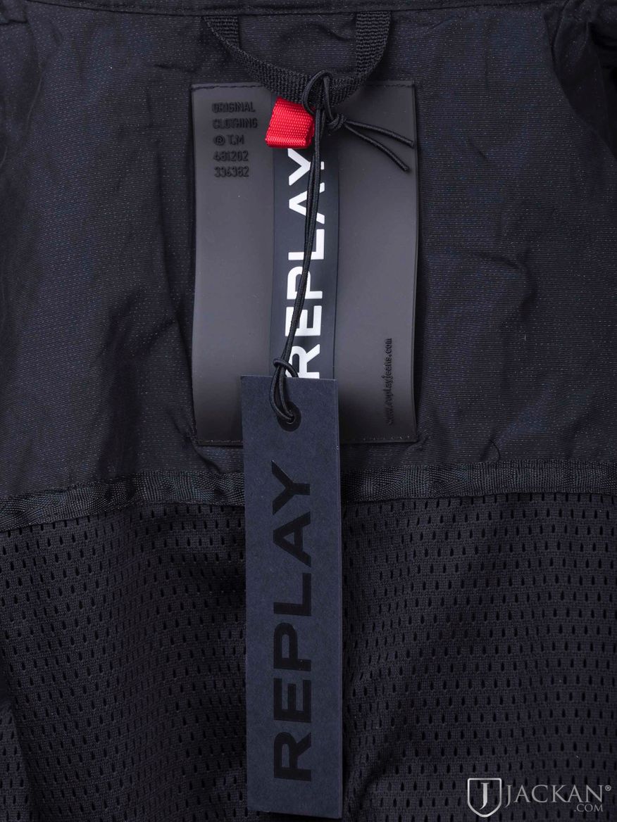 Metallic blend jacket i svart från Replay | Jackan.com