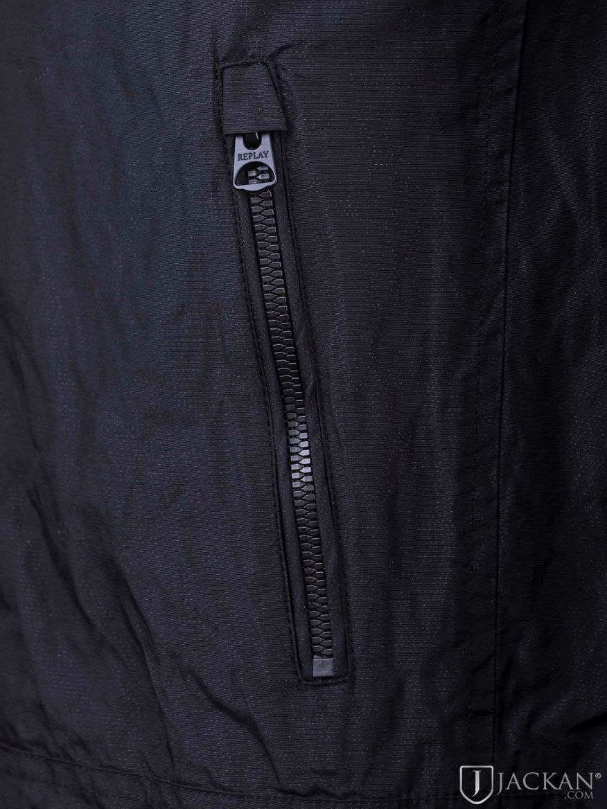 Metallic blend jacket i svart från Replay | Jackan.com