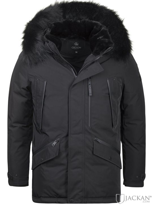 Underground Winter Fake Fur in schwarz/schwarz von Cecion