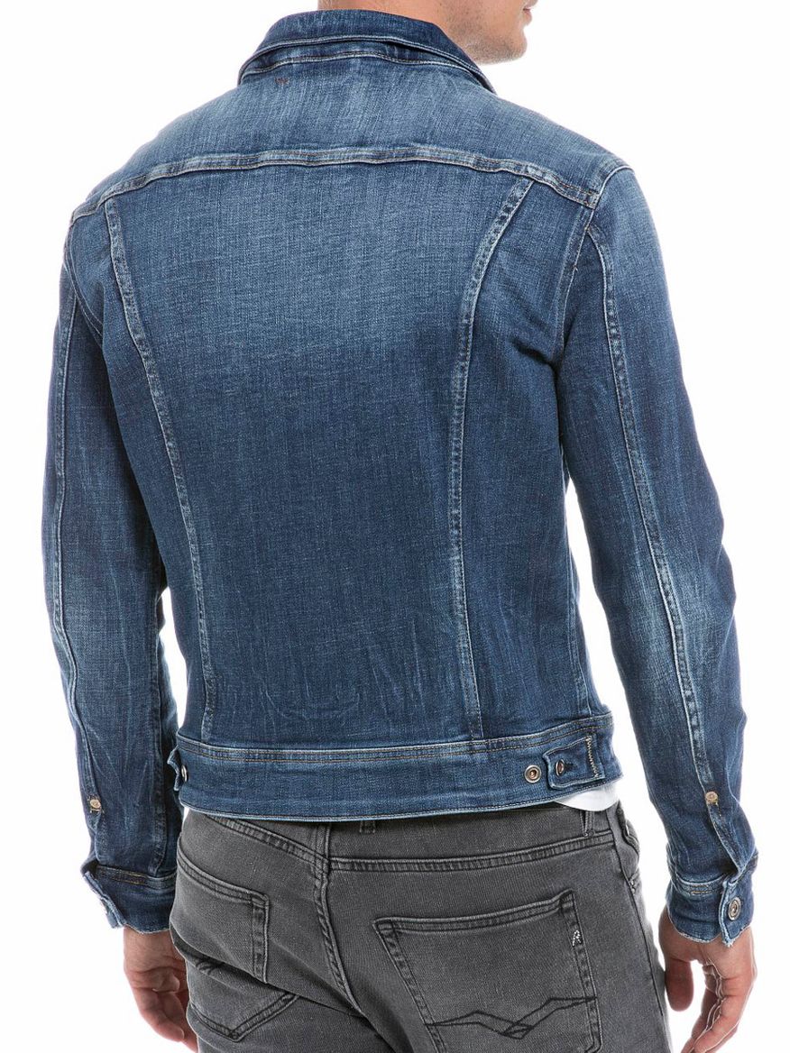 Marcell jeansjacka i blå från Replay| Jackan.com