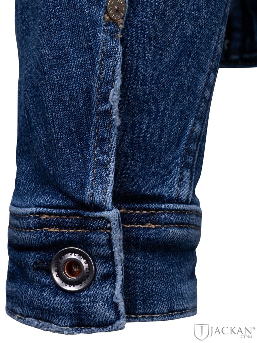 Marcell Stretch Denim jeansjacka i blått från Replay| Jackan.com
