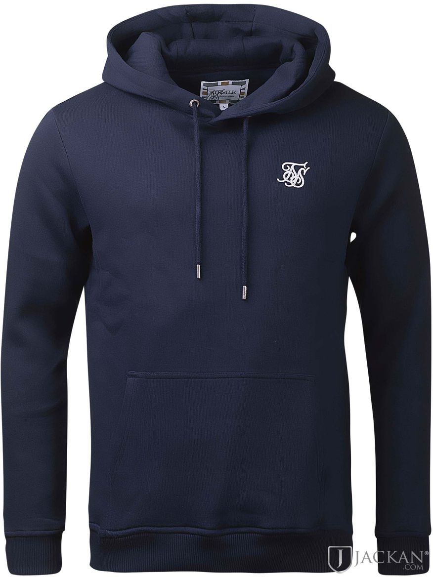 Muscle Fit Overhead Hoodie i blå från SikSilk | Jackan.com