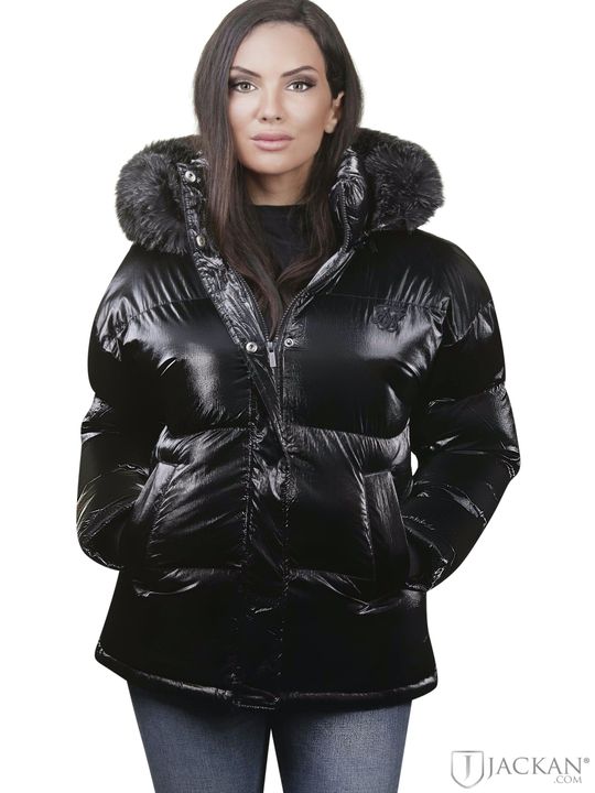 Fur Padder Jacket in schwarz von SikSilk | Jackan.com