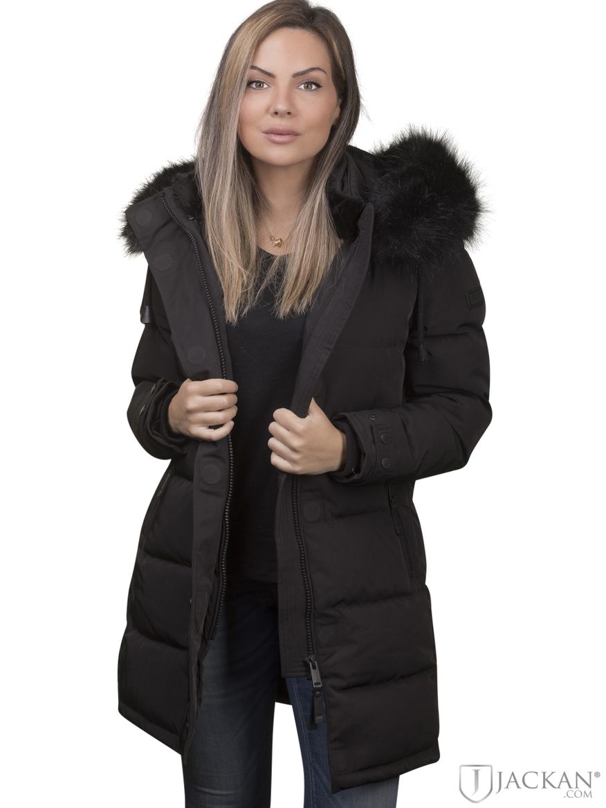 Arosa Winter Fake Fur i svart från Cecion | Jackan.com