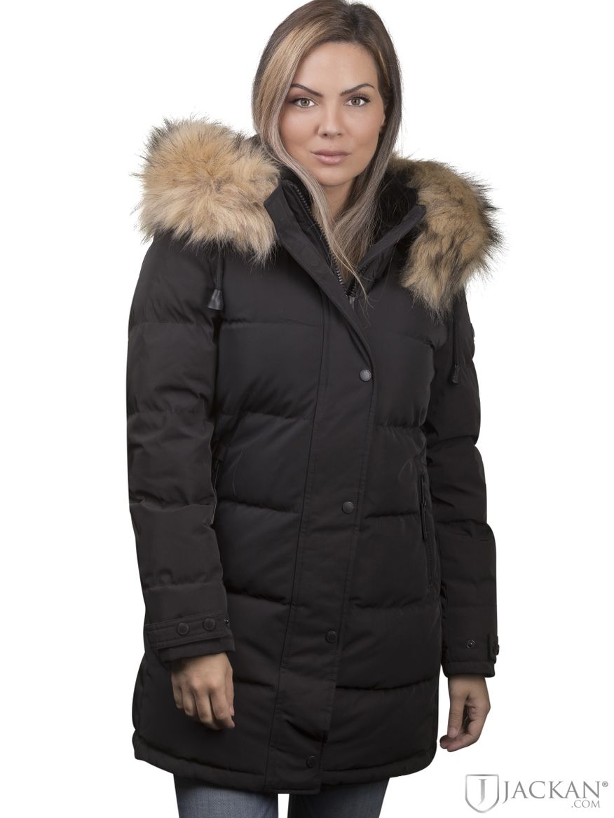 Arosa Winter Fake Fur i svart/natur från Cecion | Jackan.com