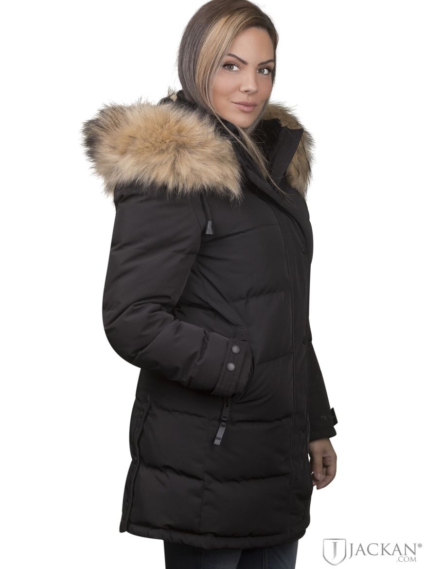 Arosa Winter Fake Fur in schwarz/natur von Cecion | Jackan.com