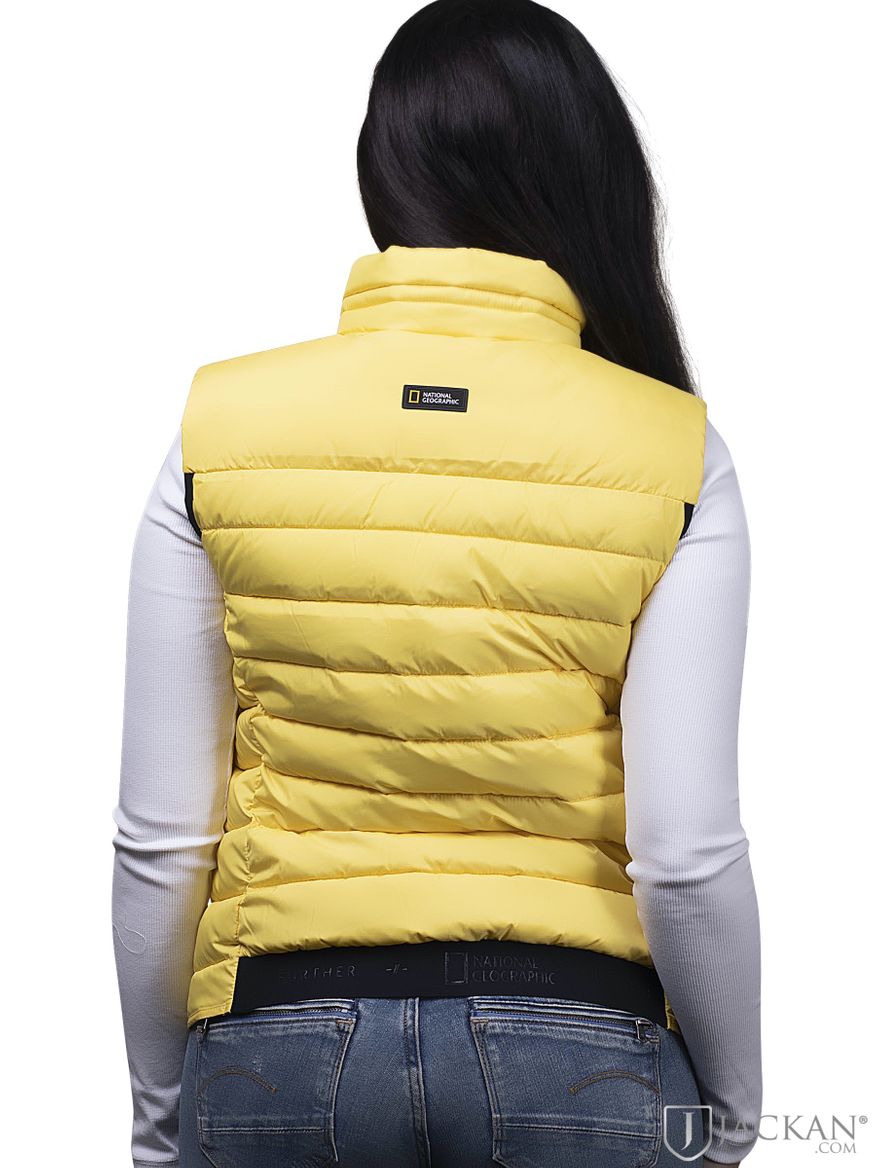 Puffer Vest i gult från National Geographic| Jackan.com