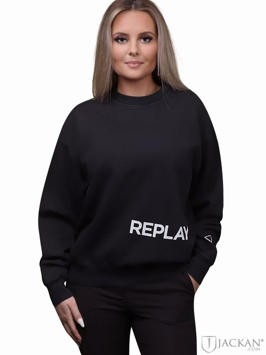 Felpa in schwarz von Replay | Jackan.com