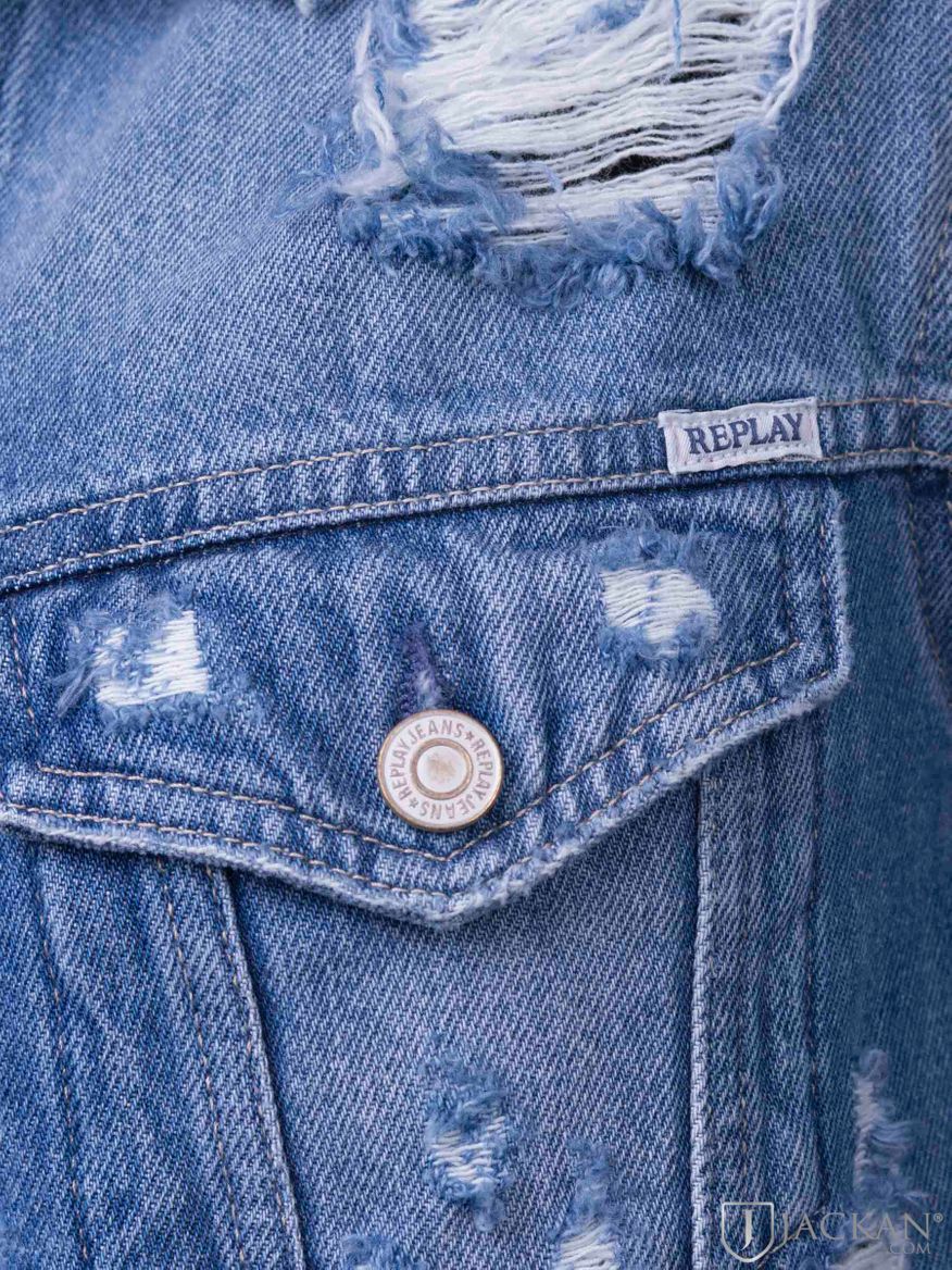 Heather Jeans Jacket  in blau von Replay | Jackan.com
