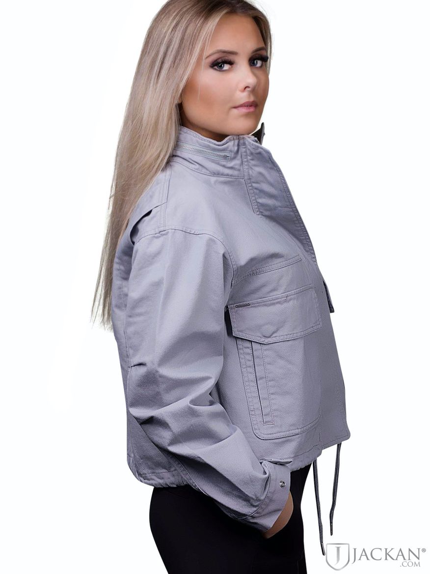 Bora cropped jacket in hellgrau von Superdry | Jackan.com