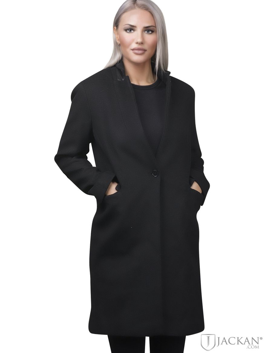 Arianna Wool Coat i svart från Superdry| Jackan.com