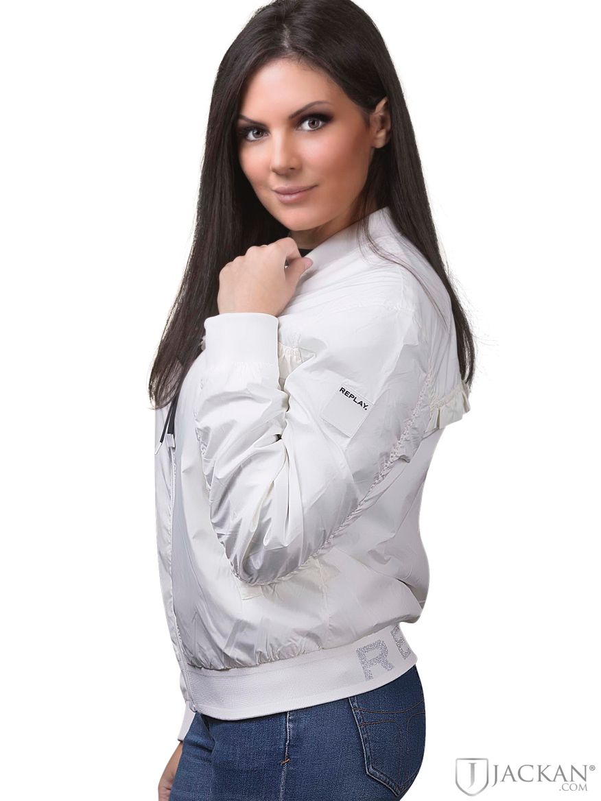 Arielle jacket i vitt från Replay | Jackan.com